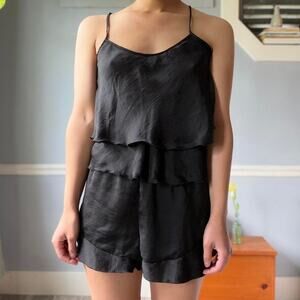 Inky black 2 piece sleepwear set (M)